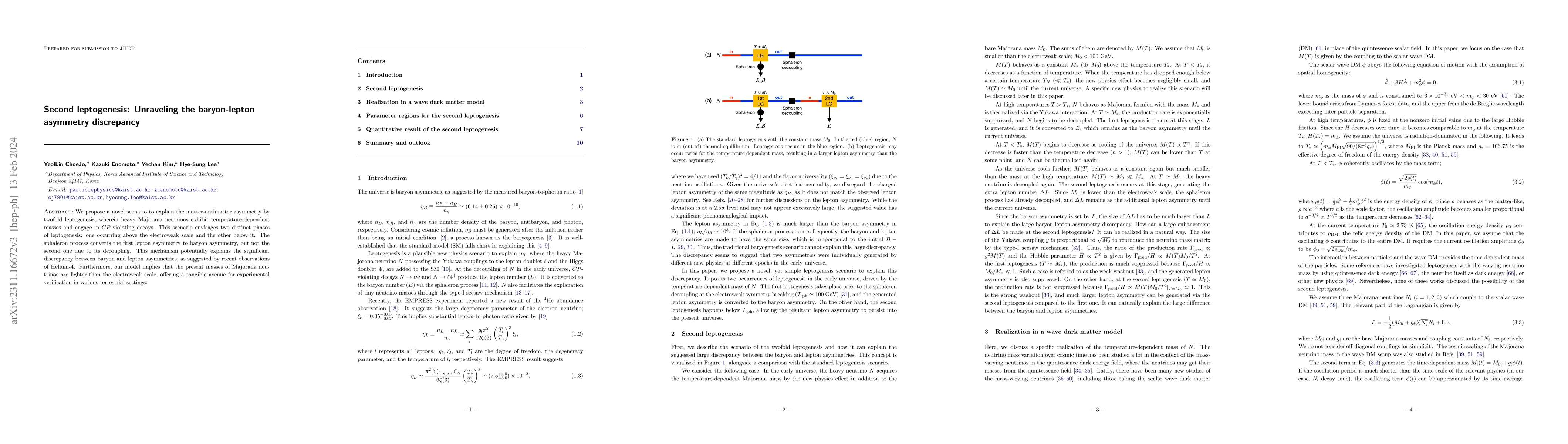 Thumbnail for Second leptogenesis: Unraveling the baryon-lepton asymmetry discrepancy