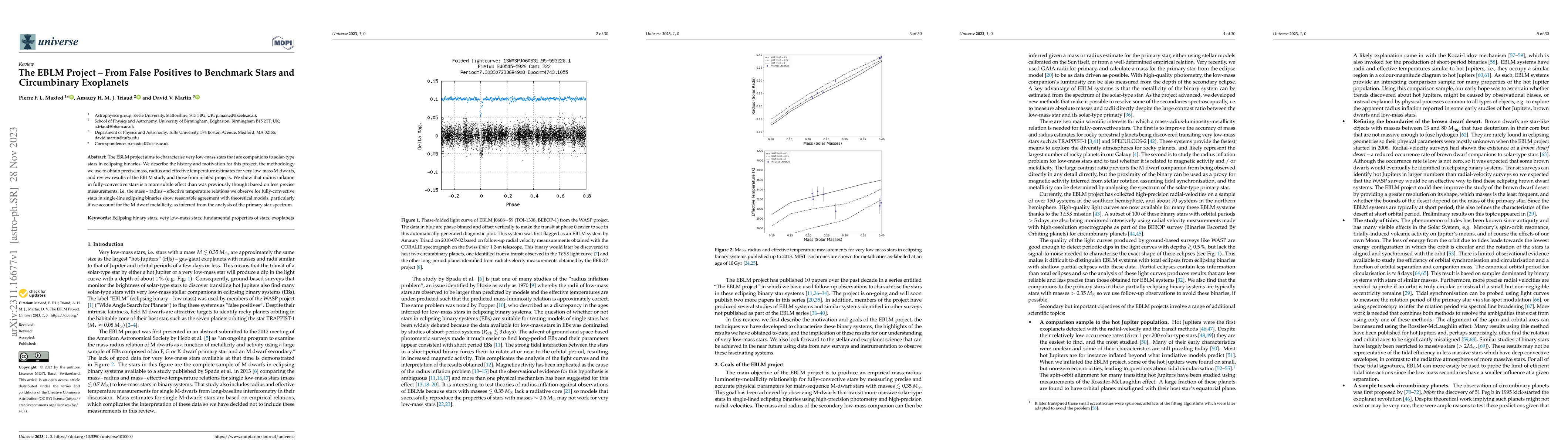 Thumbnail for The EBLM Project -- From False Positives to Benchmark Stars and
  Circumbinary Exoplanets