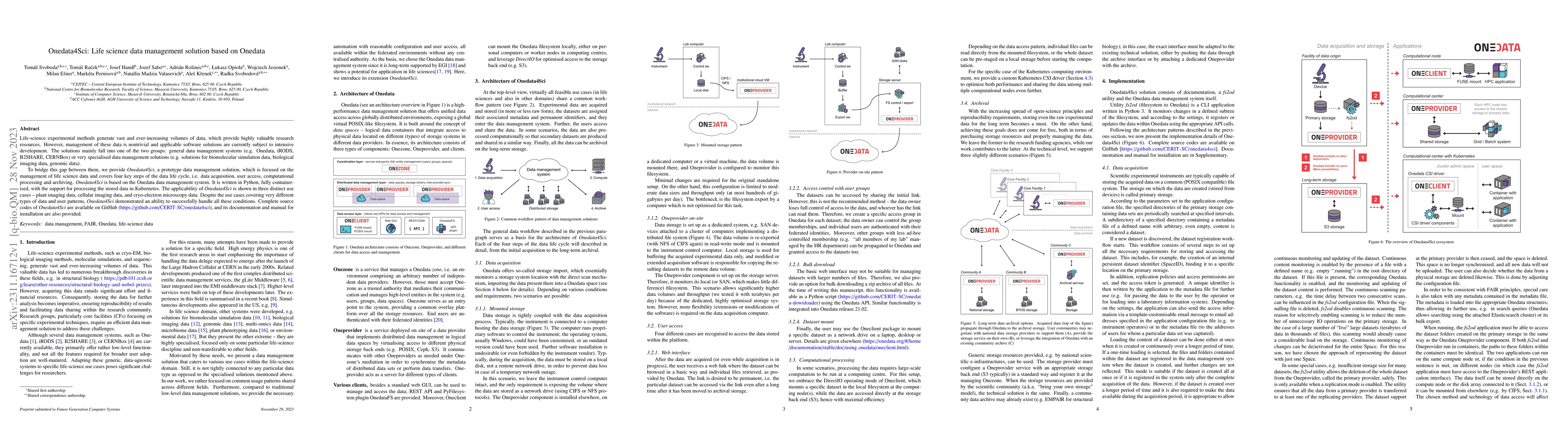 Thumbnail for Onedata4Sci: Life science data management solution based on Onedata