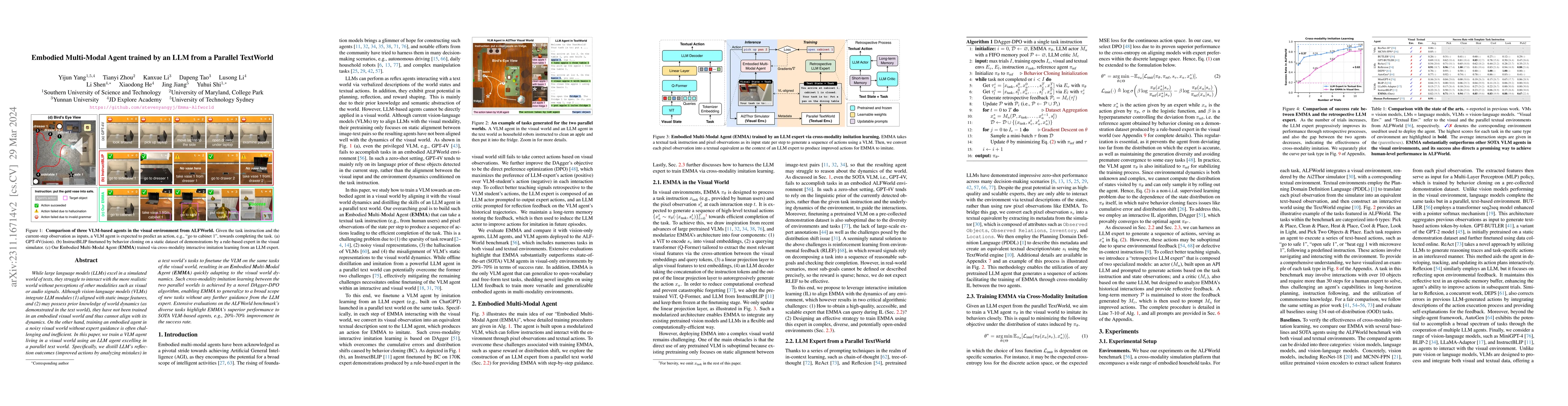 Thumbnail for Embodied Multi-Modal Agent trained by an LLM from a Parallel TextWorld