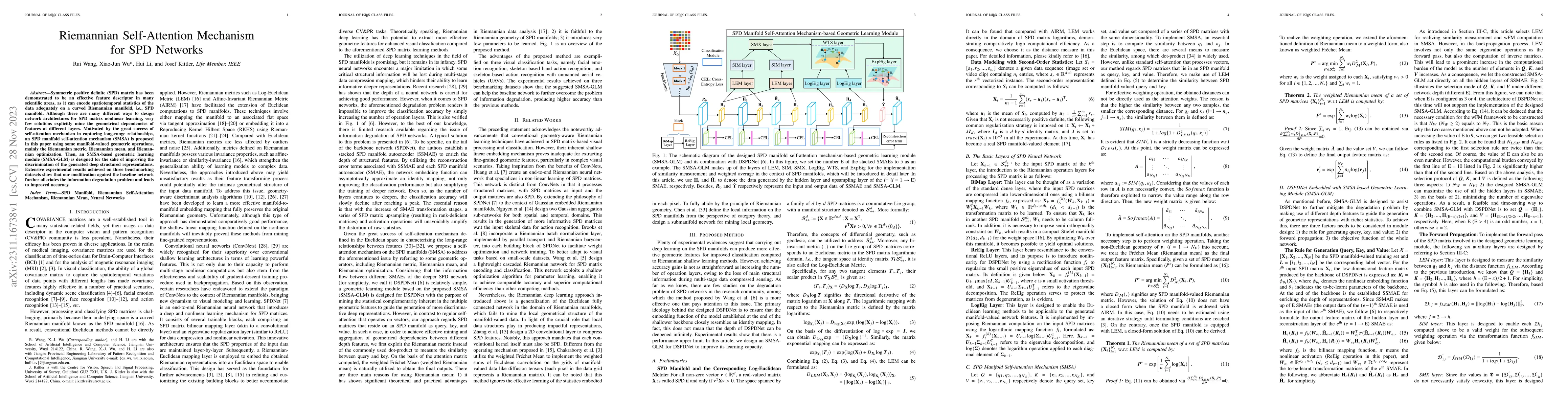 Thumbnail for Riemannian Self-Attention Mechanism for SPD Networks