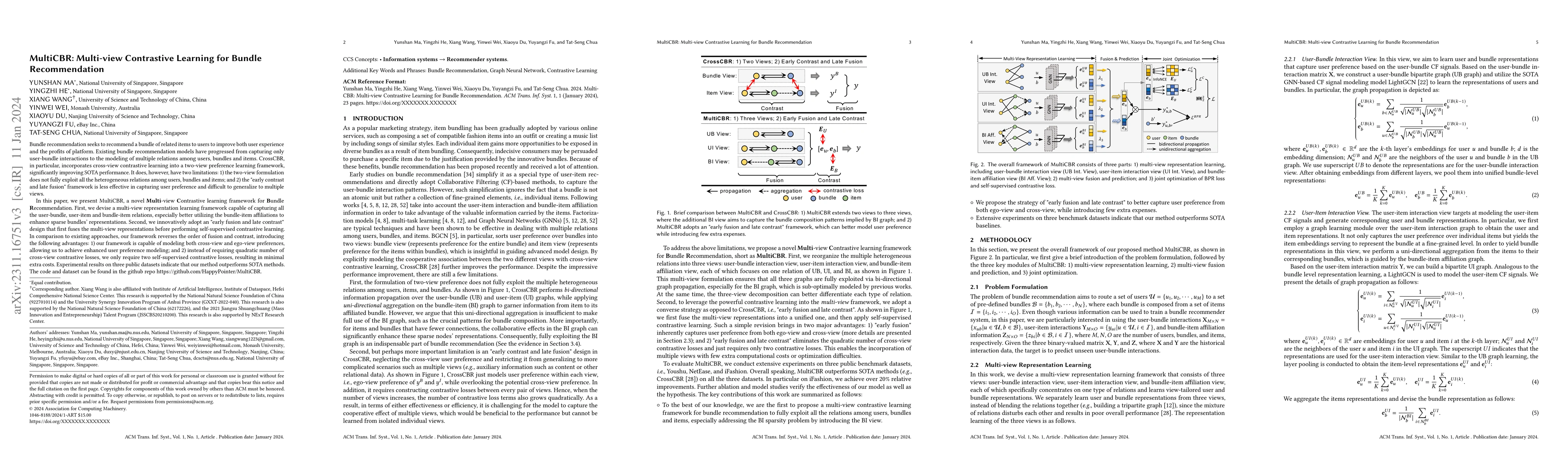 Thumbnail for MultiCBR: Multi-view Contrastive Learning for Bundle Recommendation