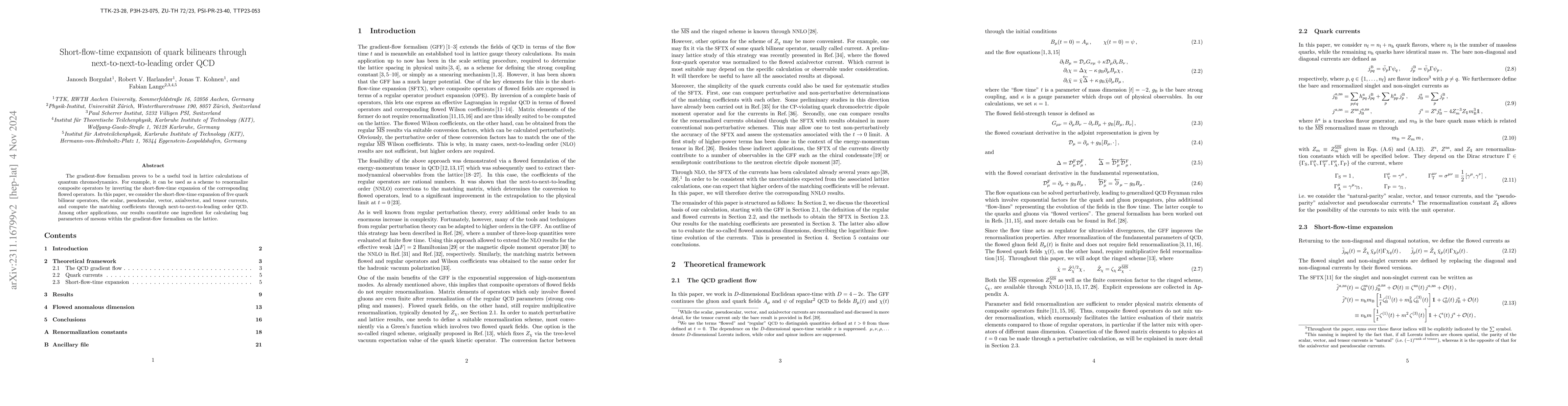 Thumbnail for Short-flow-time expansion of quark bilinears through
  next-to-next-to-leading order QCD
