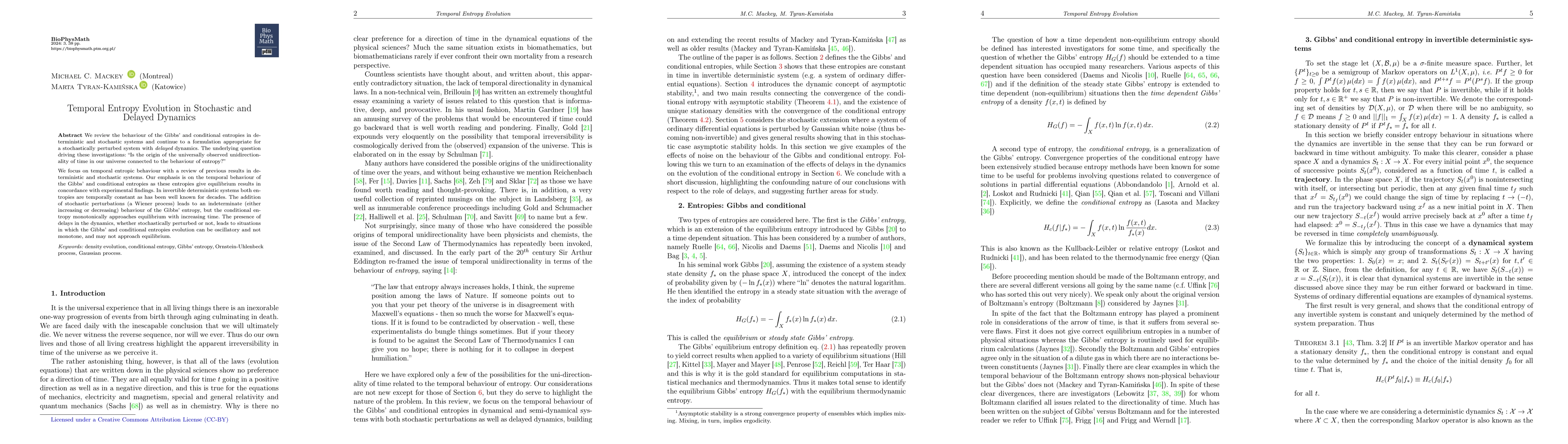 Thumbnail for Temporal Entropy Evolution in Stochastic and Delayed Dynamics