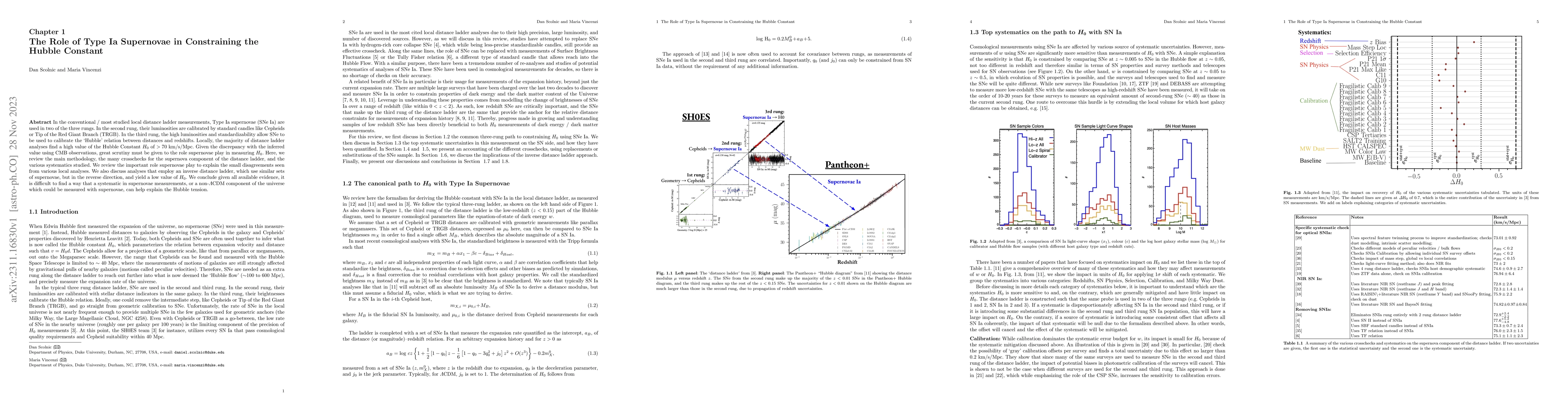 Thumbnail for The Role of Type Ia Supernovae in Constraining the Hubble Constant