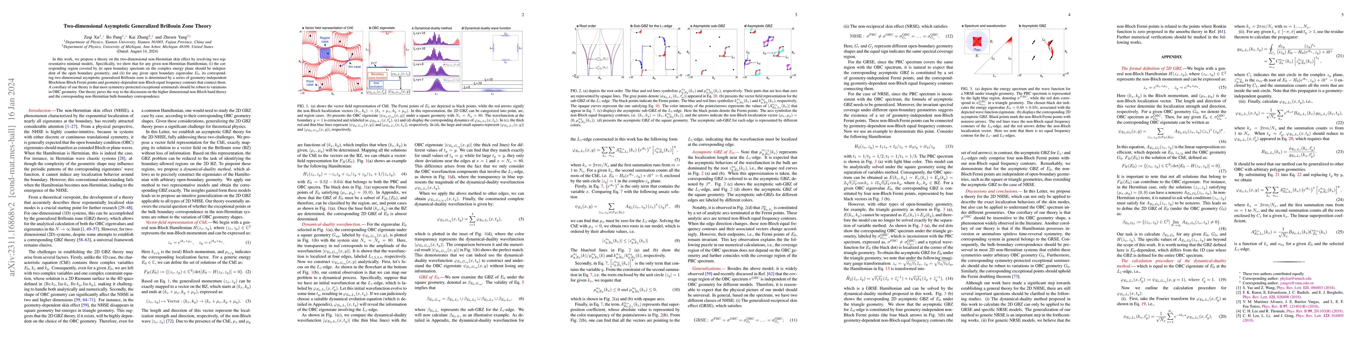 Thumbnail for Two-dimensional Asymptotic Generalized Brillouin Zone Theory