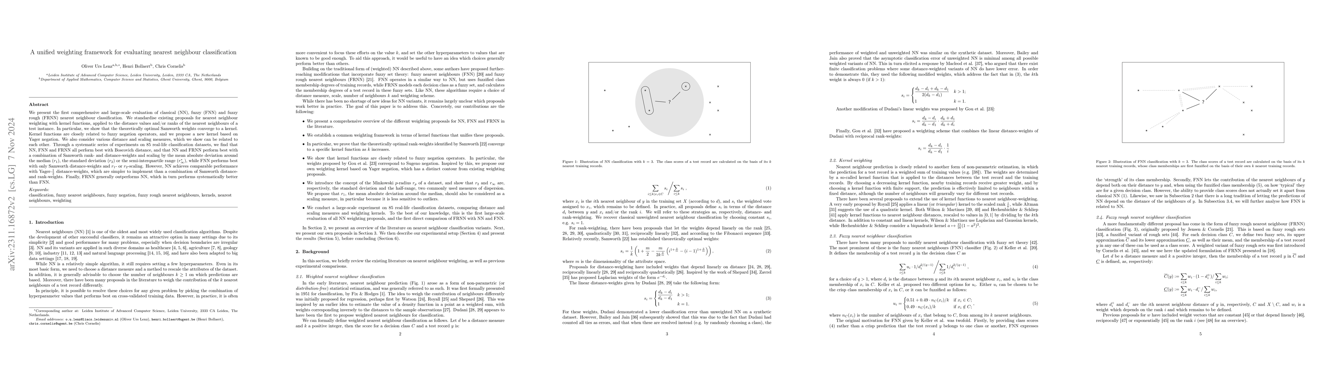 Thumbnail for A unified weighting framework for evaluating nearest neighbour
  classification