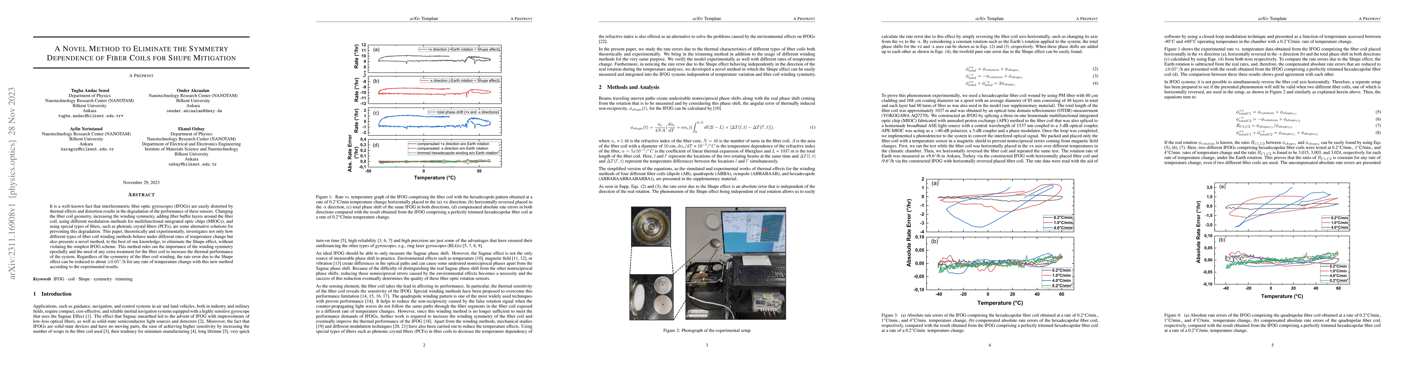Thumbnail for A Novel Method to Eliminate the Symmetry Dependence of Fiber Coils for
  Shupe Mitigation
