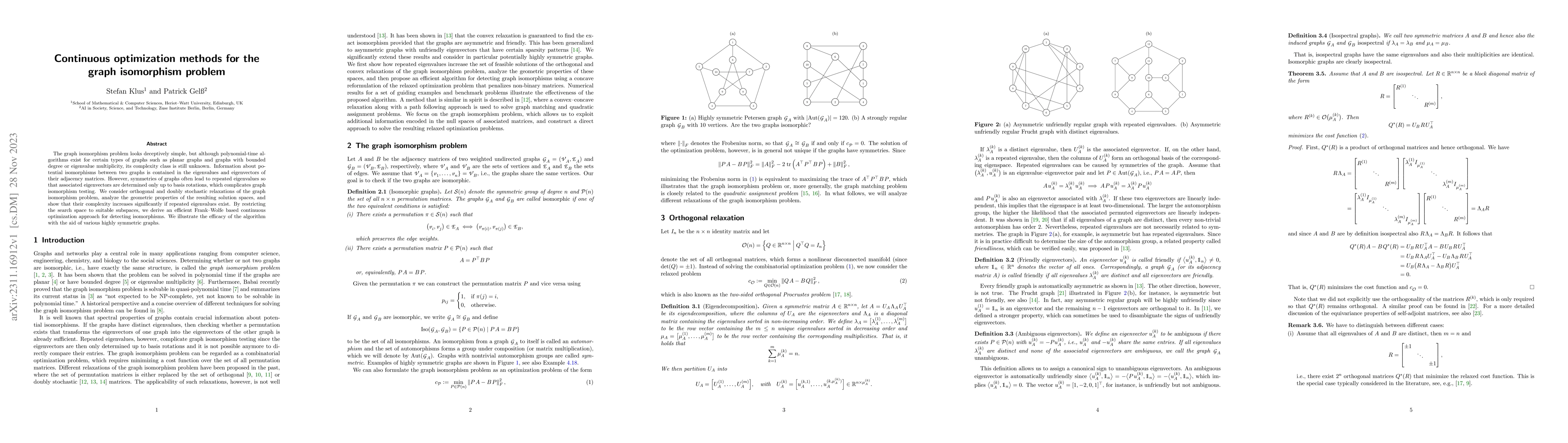 Thumbnail for Continuous optimization methods for the graph isomorphism problem