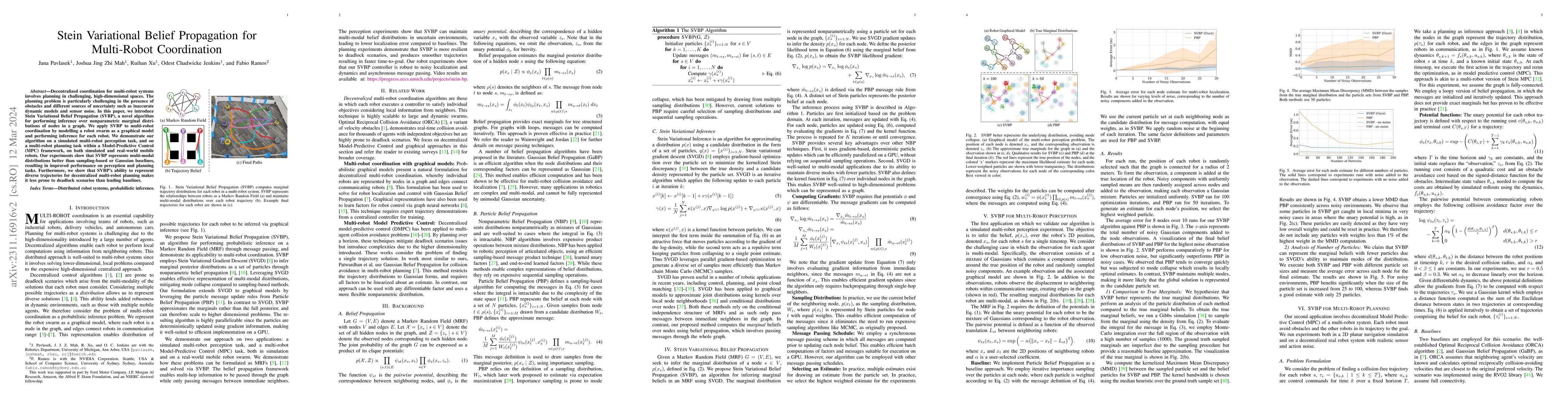 Thumbnail for Stein Variational Belief Propagation for Multi-Robot Coordination