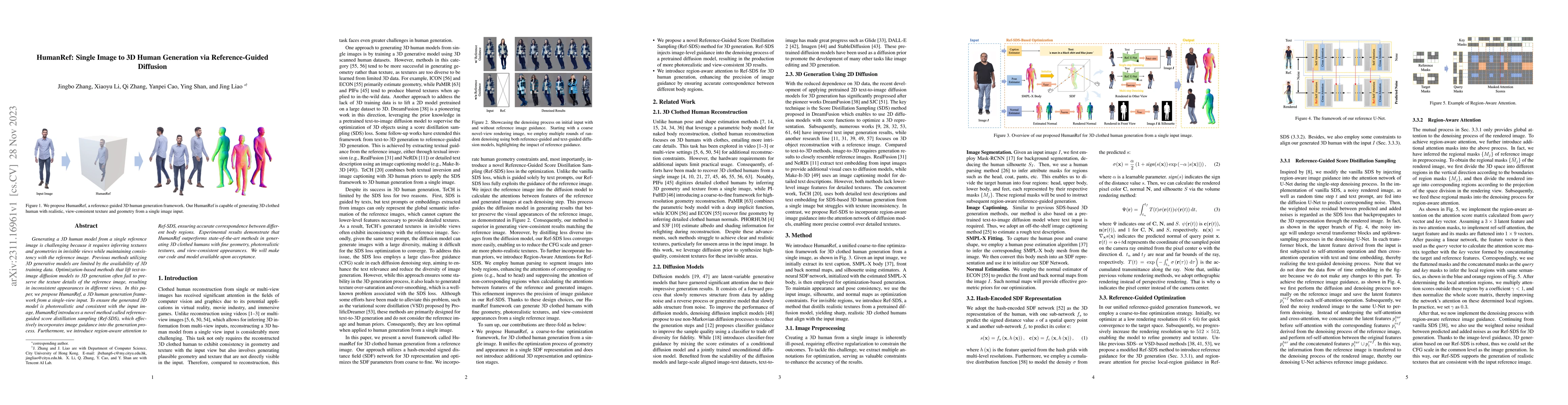 Thumbnail for HumanRef: Single Image to 3D Human Generation via Reference-Guided
  Diffusion