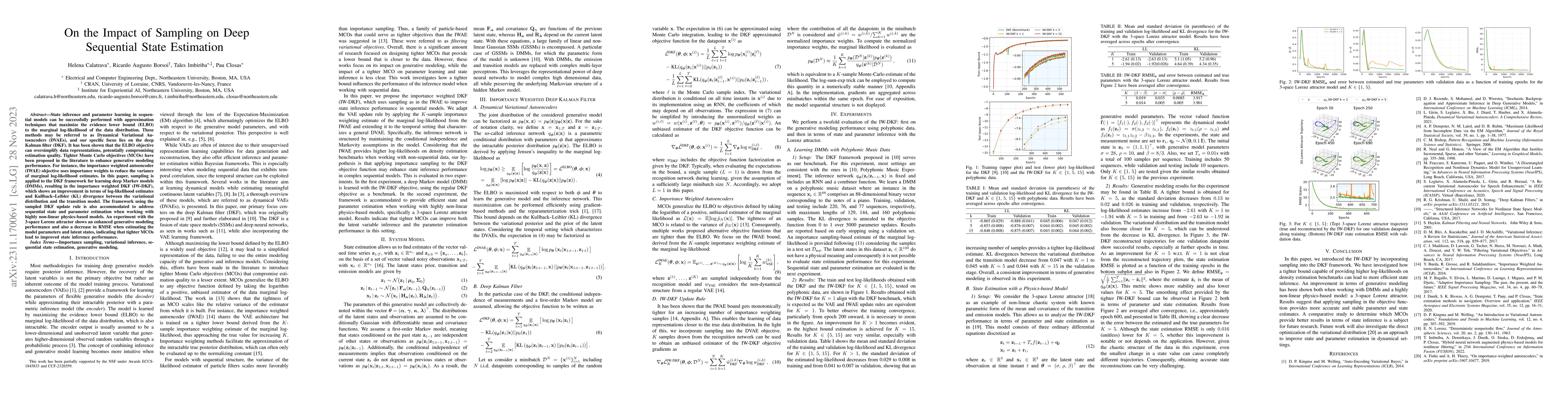 Thumbnail for On the Impact of Sampling on Deep Sequential State Estimation