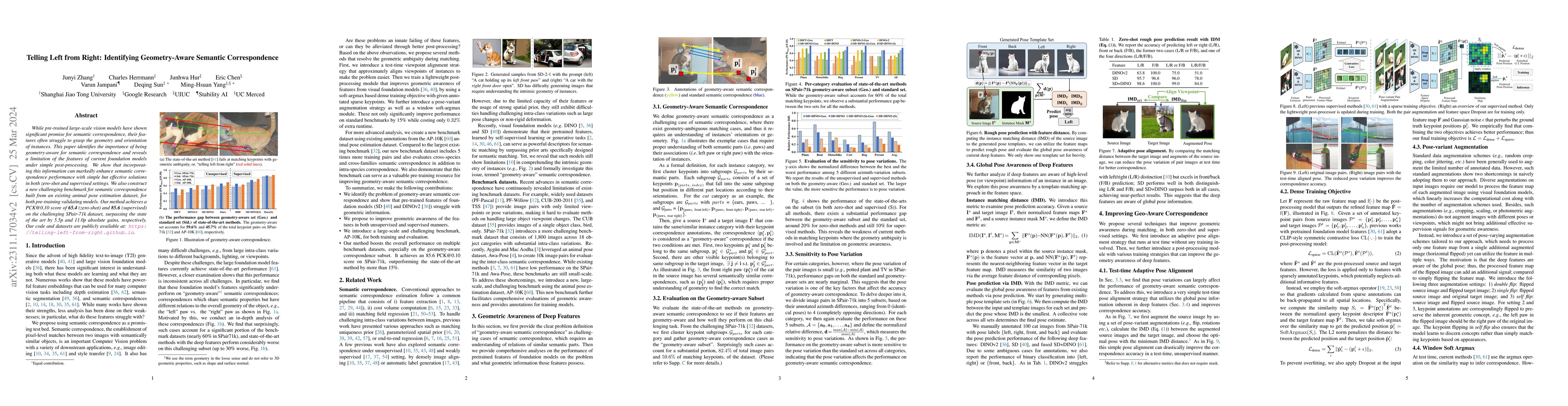 Thumbnail for Telling Left from Right: Identifying Geometry-Aware Semantic
  Correspondence