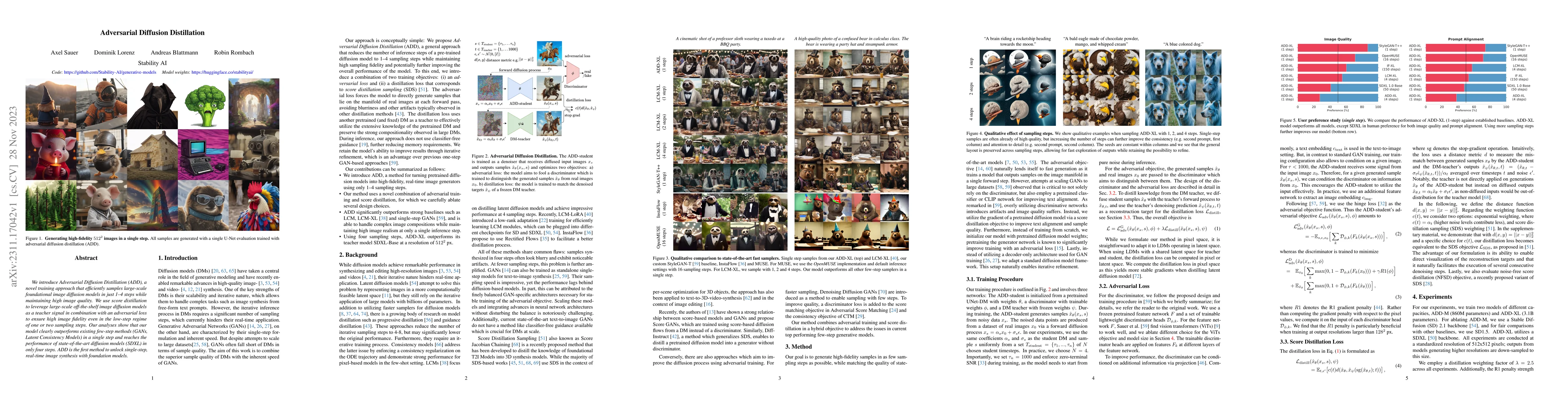 Thumbnail for Adversarial Diffusion Distillation