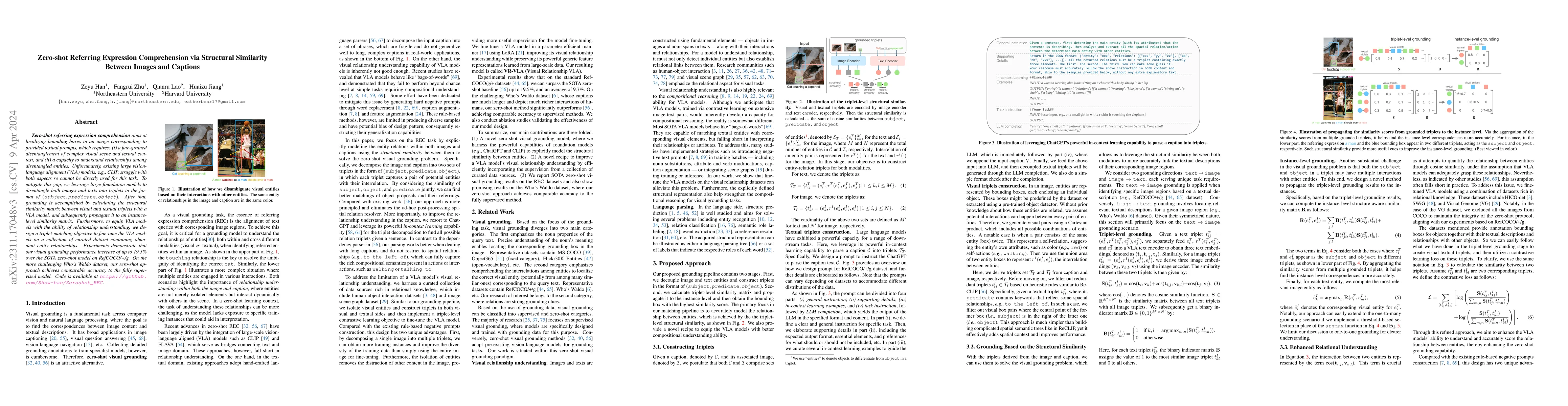 Thumbnail for Zero-shot Referring Expression Comprehension via Structural Similarity
  Between Images and Captions