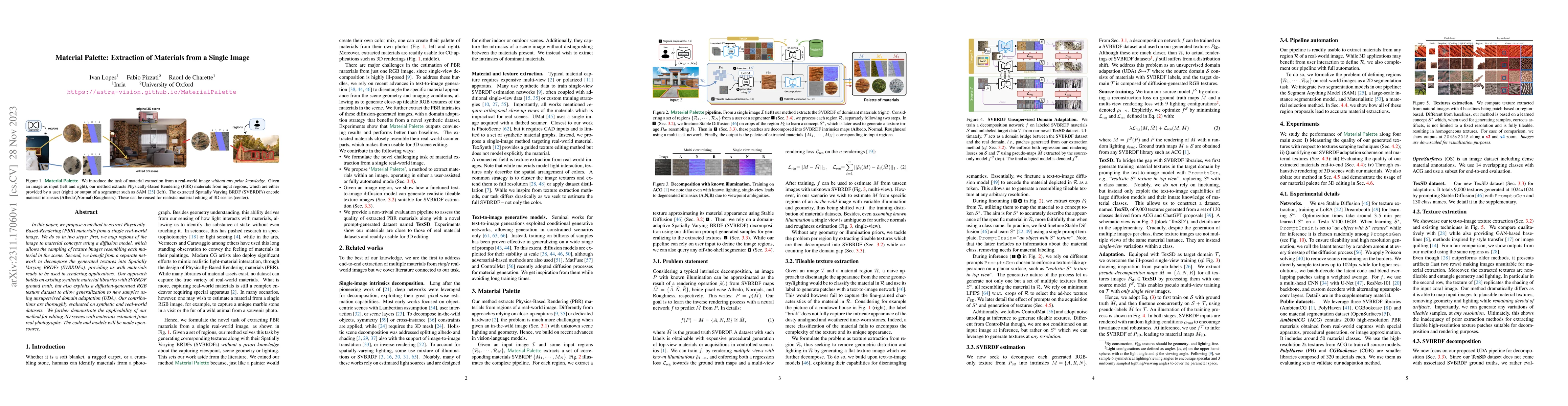 Thumbnail for Material Palette: Extraction of Materials from a Single Image