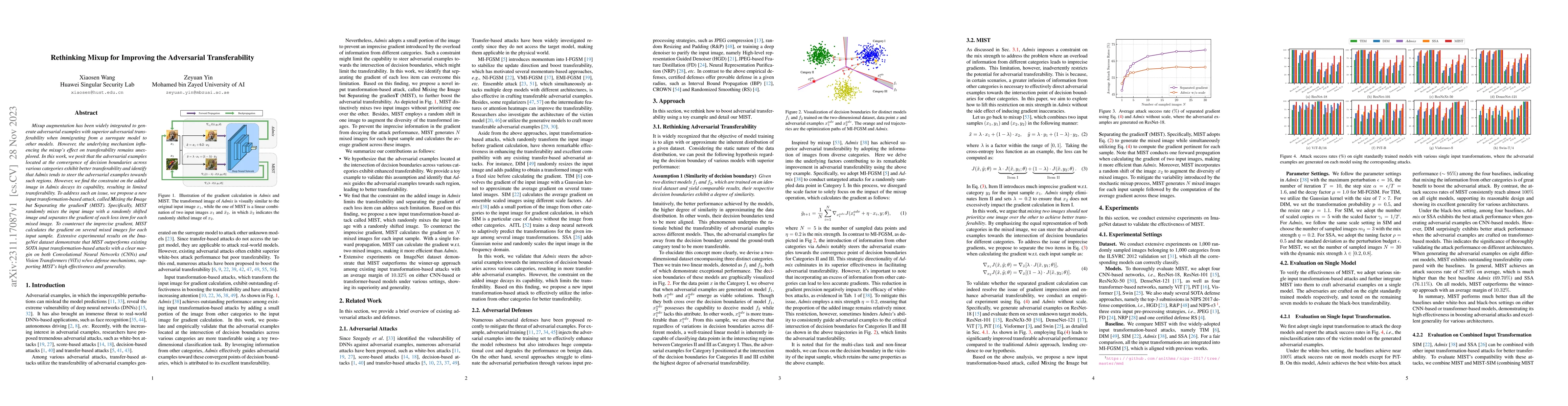 Thumbnail for Rethinking Mixup for Improving the Adversarial Transferability