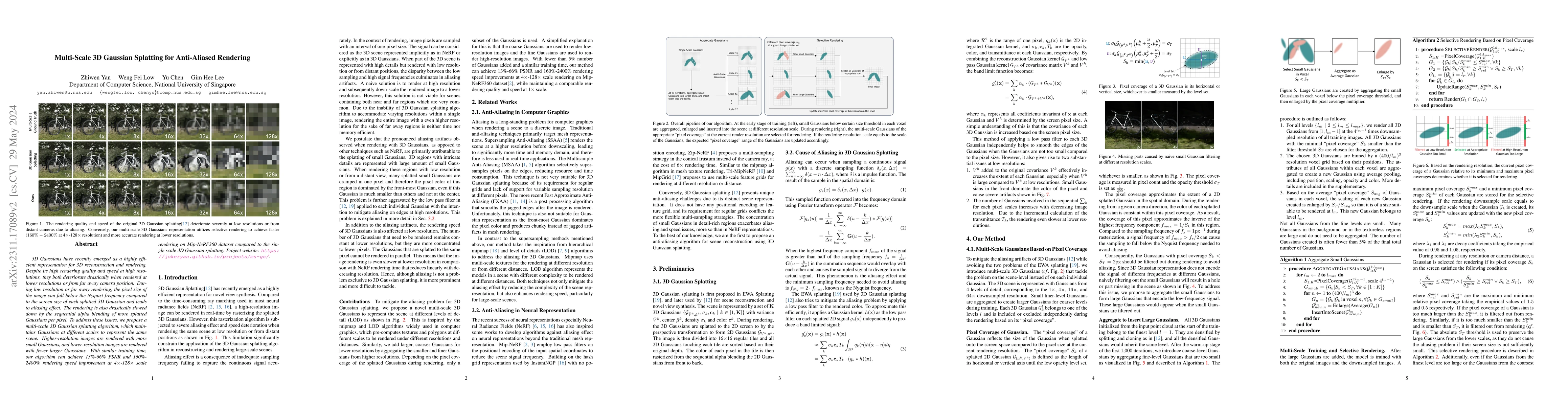Thumbnail for Multi-Scale 3D Gaussian Splatting for Anti-Aliased Rendering