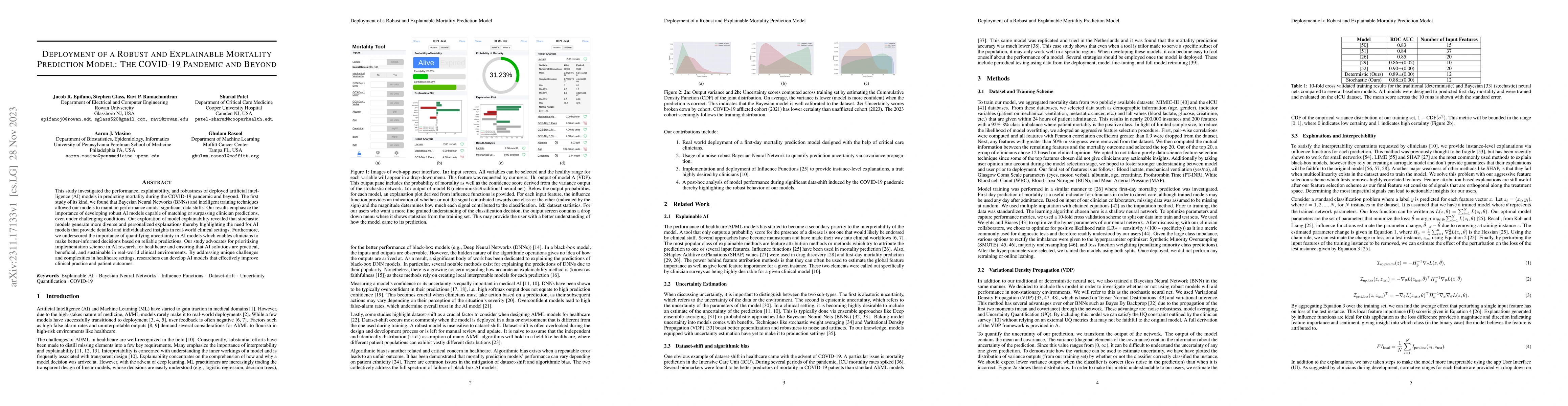 Thumbnail for Deployment of a Robust and Explainable Mortality Prediction Model: The
  COVID-19 Pandemic and Beyond
