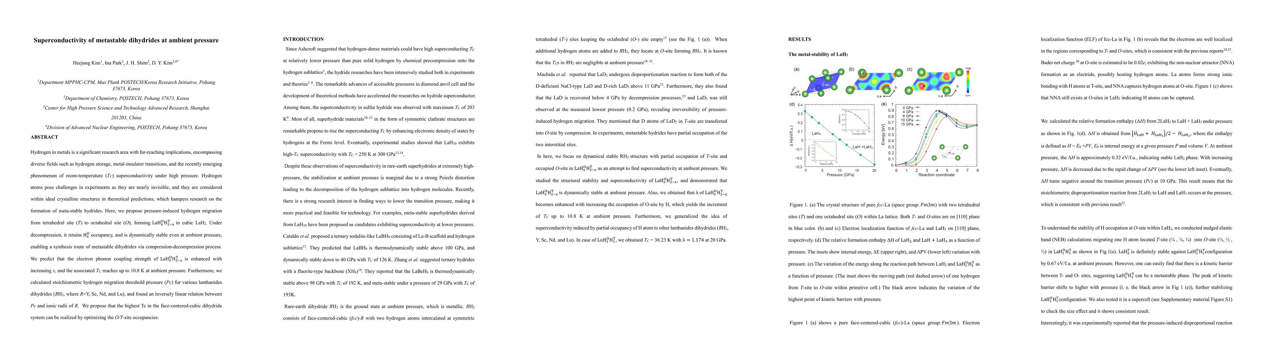 Thumbnail for Superconductivity of metastable dihydrides at ambient pressure