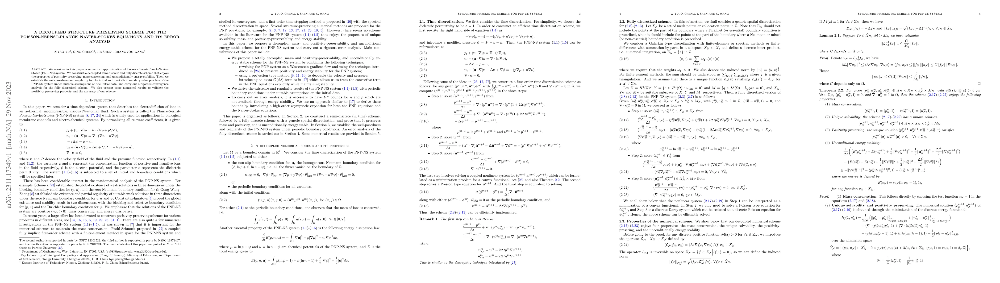 Thumbnail for A positivity preserving scheme for Poisson-Nernst-Planck Navier-Stokes
  equations and its error analysis