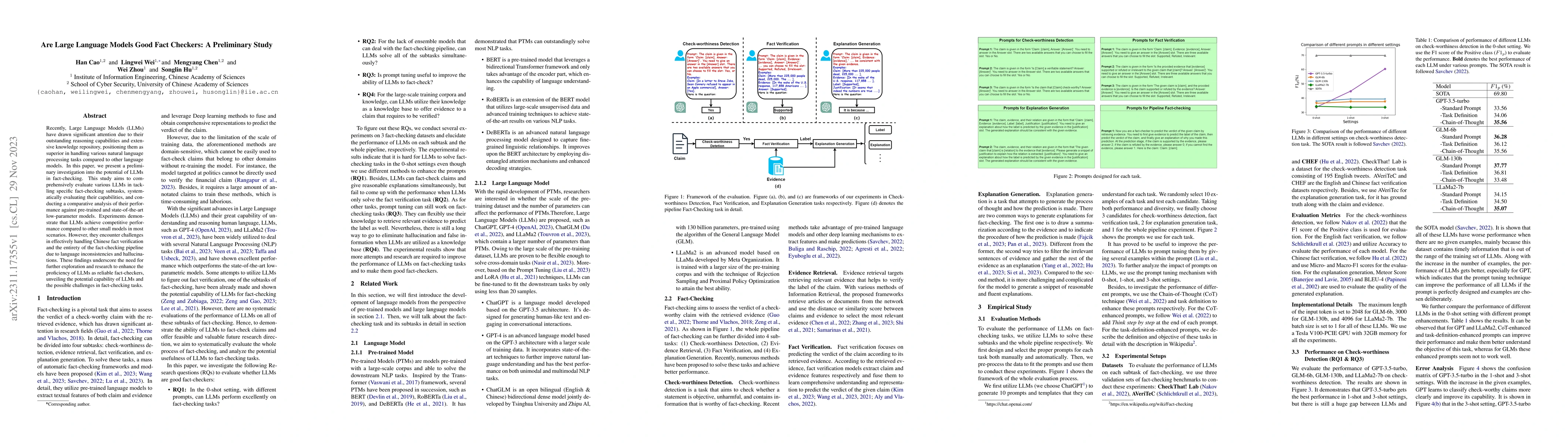 Thumbnail for Are Large Language Models Good Fact Checkers: A Preliminary Study