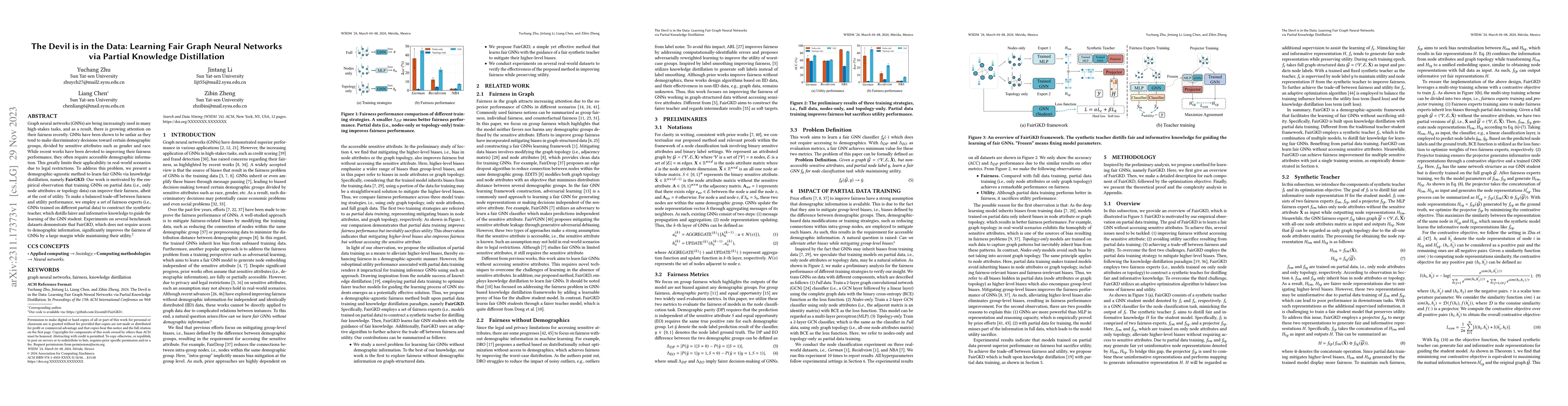 Thumbnail for The Devil is in the Data: Learning Fair Graph Neural Networks via
  Partial Knowledge Distillation