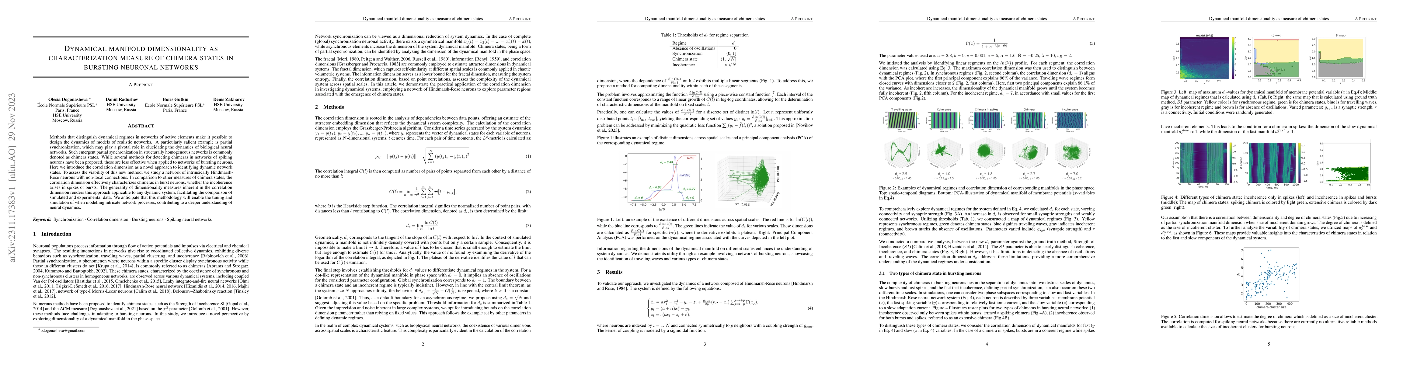 Thumbnail for Dynamical manifold dimensionality as characterization measure of chimera
  states in bursting neuronal networks