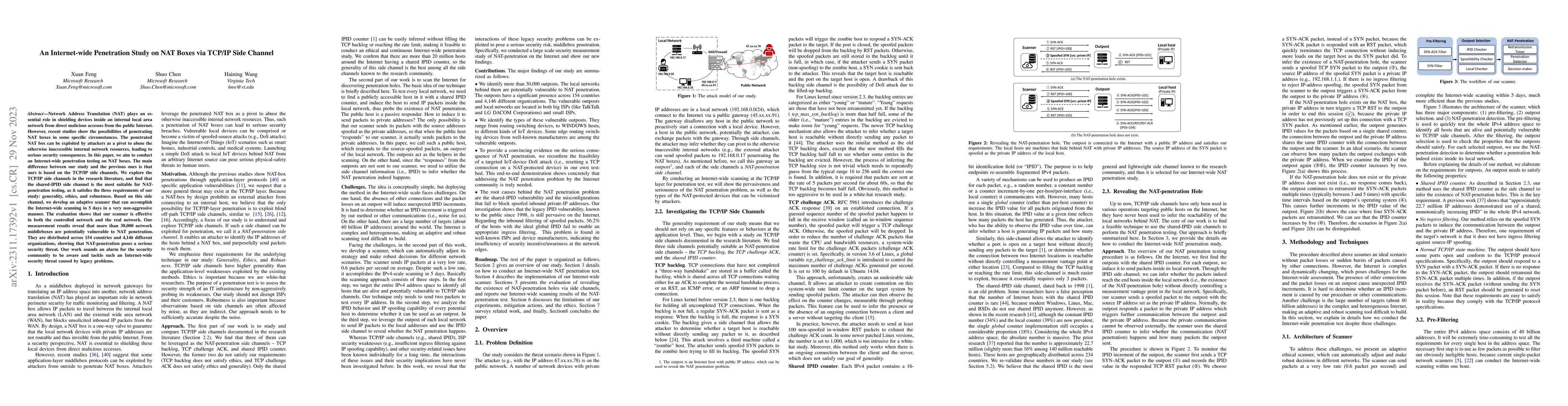 Thumbnail for An Internet-wide Penetration Study on NAT Boxes via TCP/IP Side Channel
