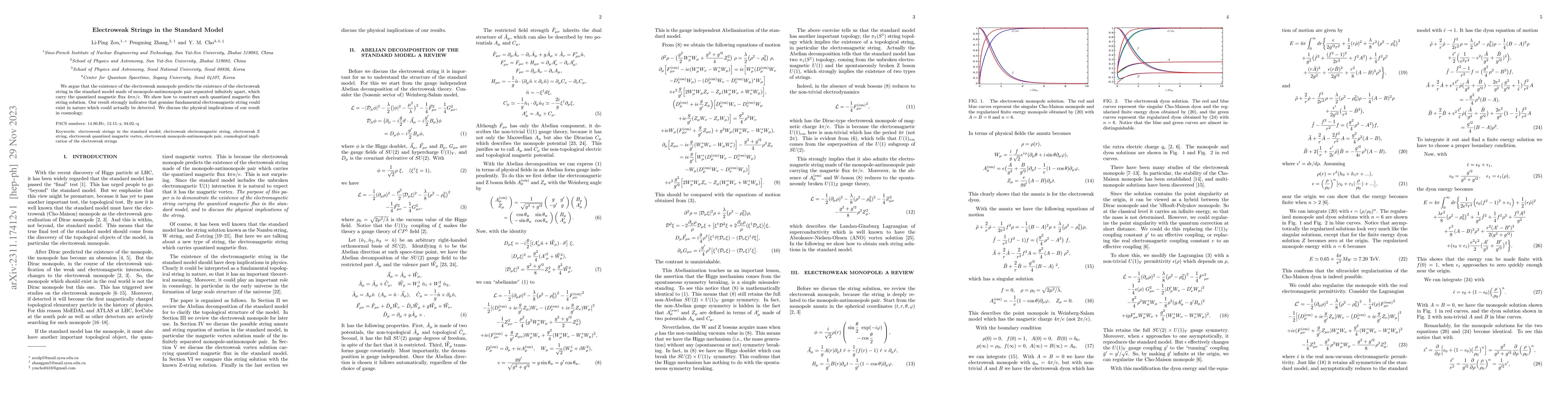 Thumbnail for Electroweak Strings in the Standard Model