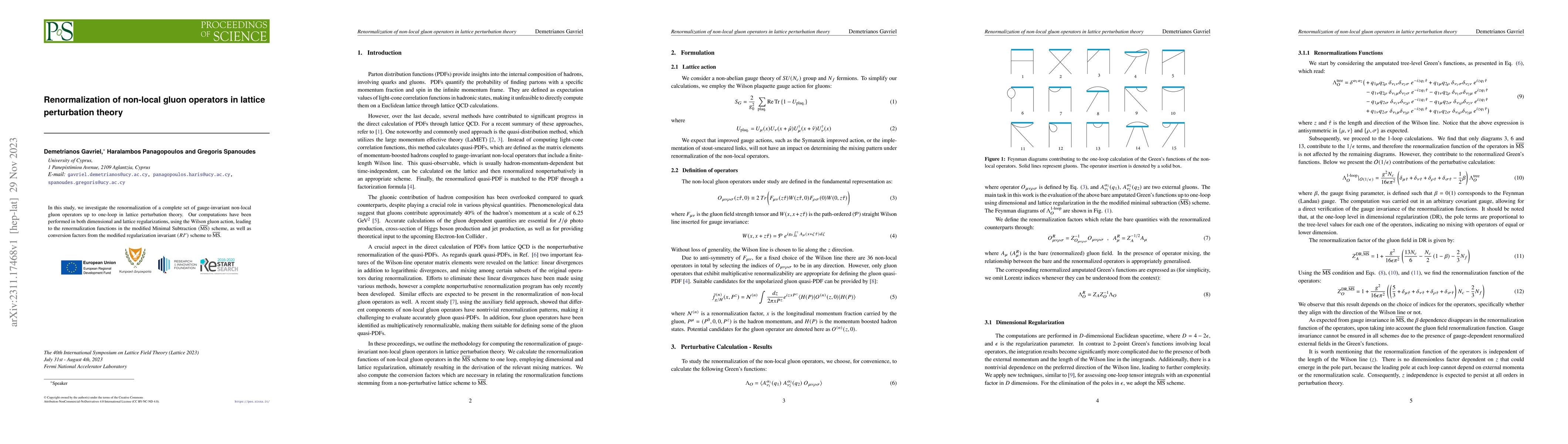 Thumbnail for Renormalization of non-local gluon operators in lattice perturbation
  theory