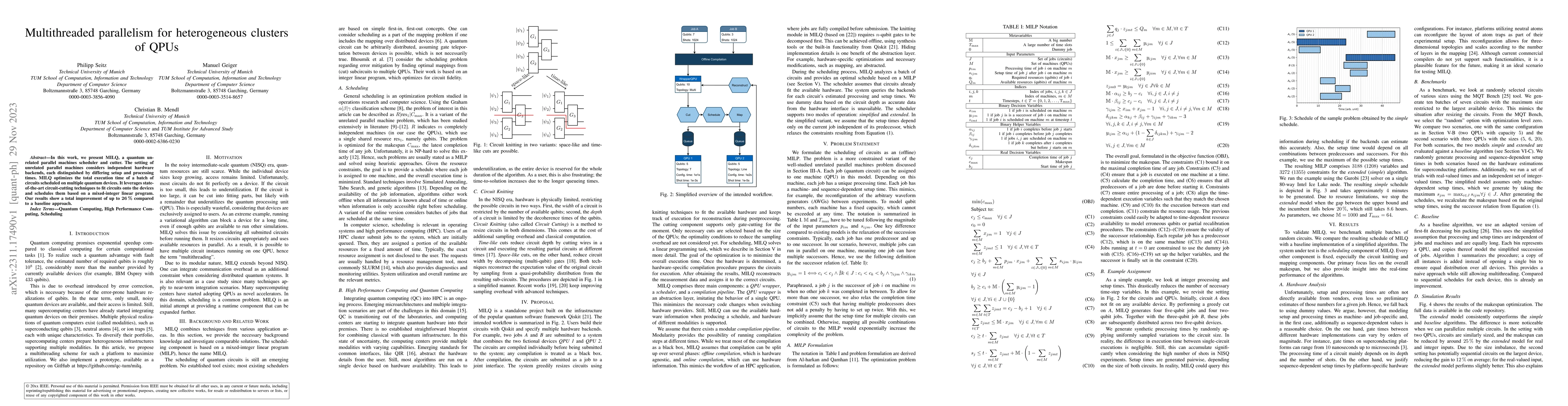 Thumbnail for Multithreaded parallelism for heterogeneous clusters of QPUs