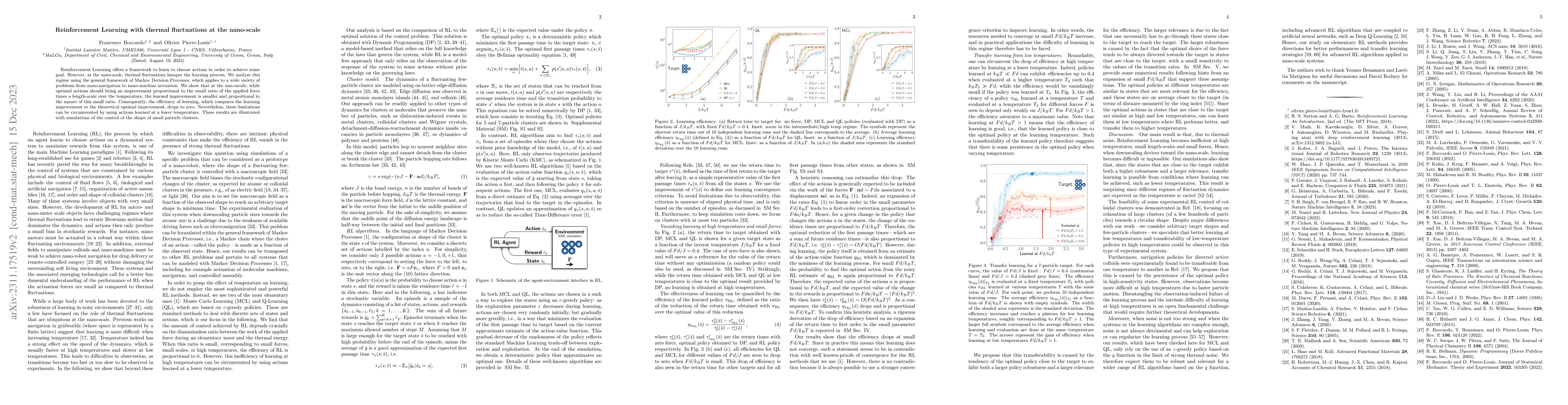 Thumbnail for Reinforcement Learning with thermal fluctuations at the nano-scale