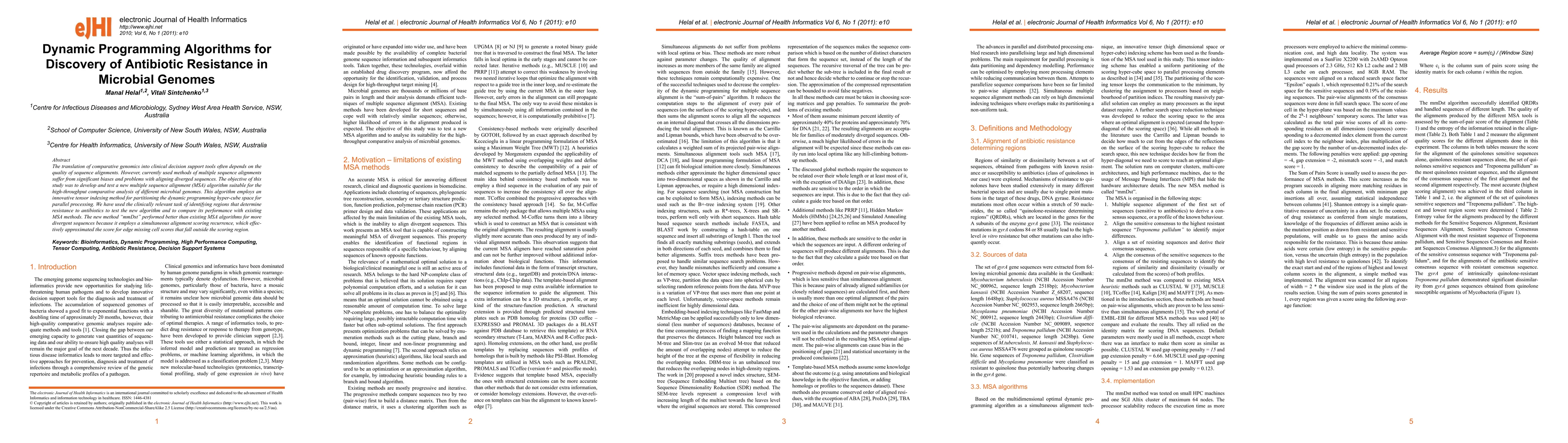 Thumbnail for Dynamic Programming Algorithms for Discovery of Antibiotic Resistance in
  Microbial Genomes