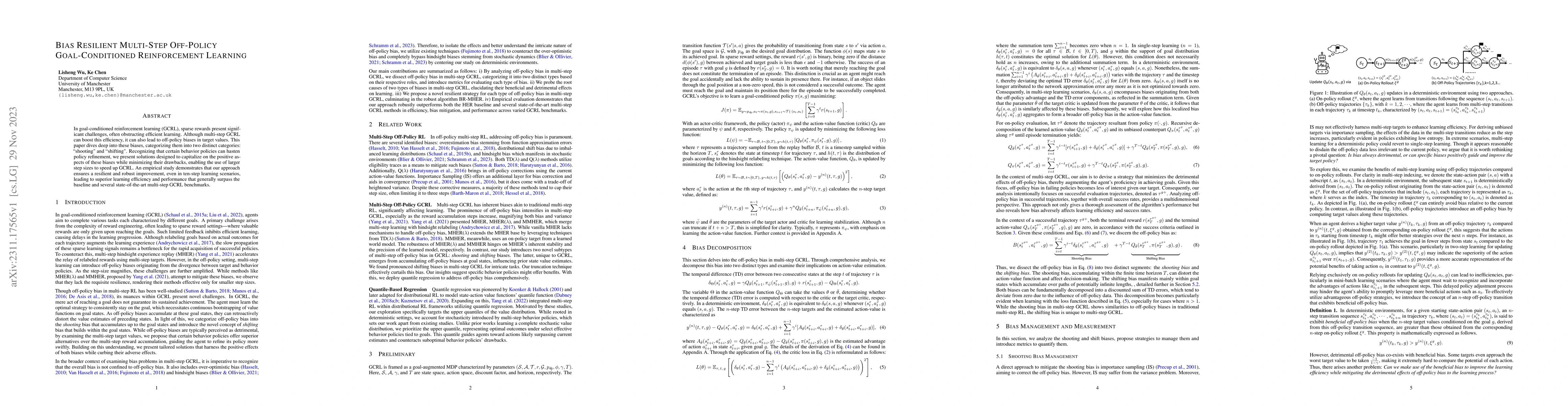 Thumbnail for Bias Resilient Multi-Step Off-Policy Goal-Conditioned Reinforcement
  Learning