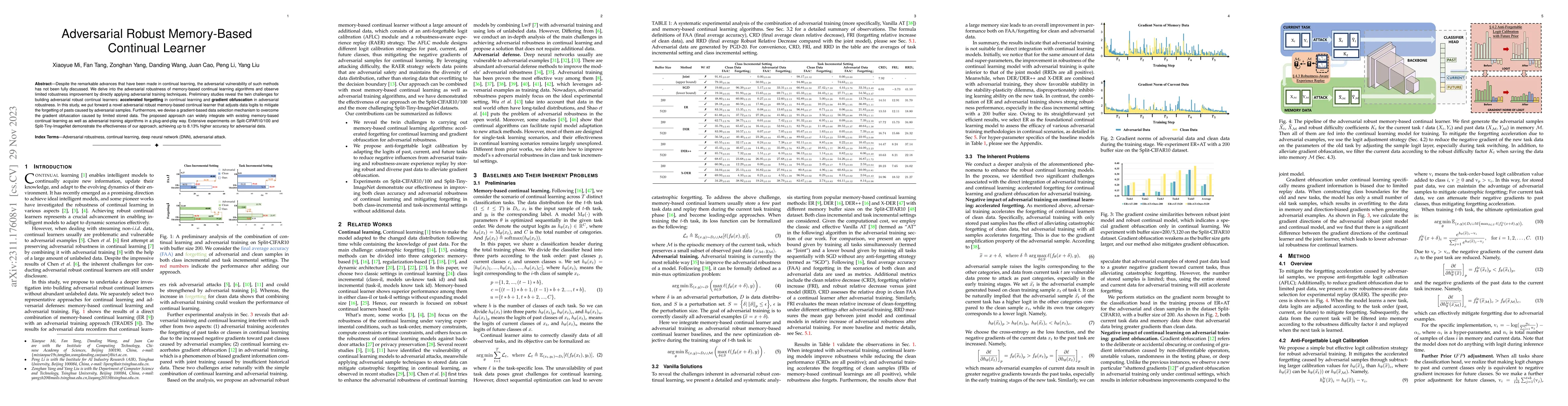 Thumbnail for Adversarial Robust Memory-Based Continual Learner