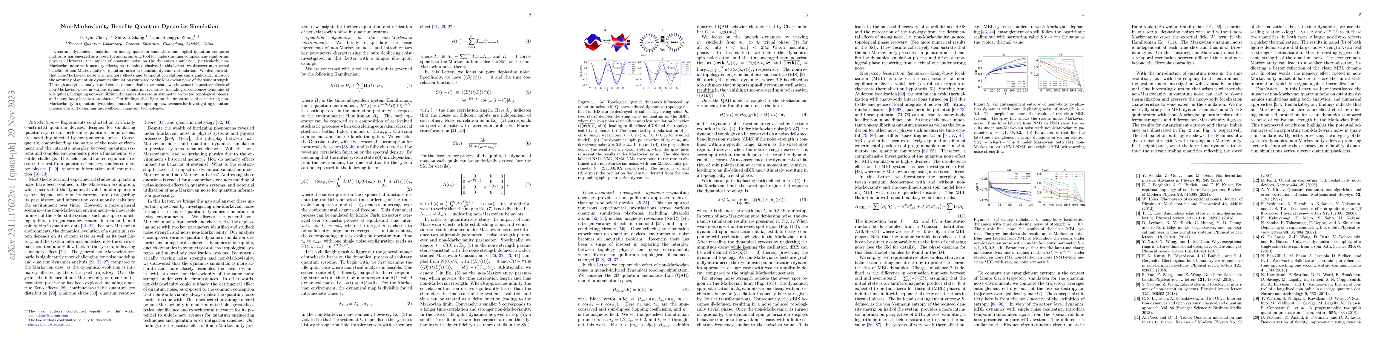 Thumbnail for Non-Markovianity Benefits Quantum Dynamics Simulation