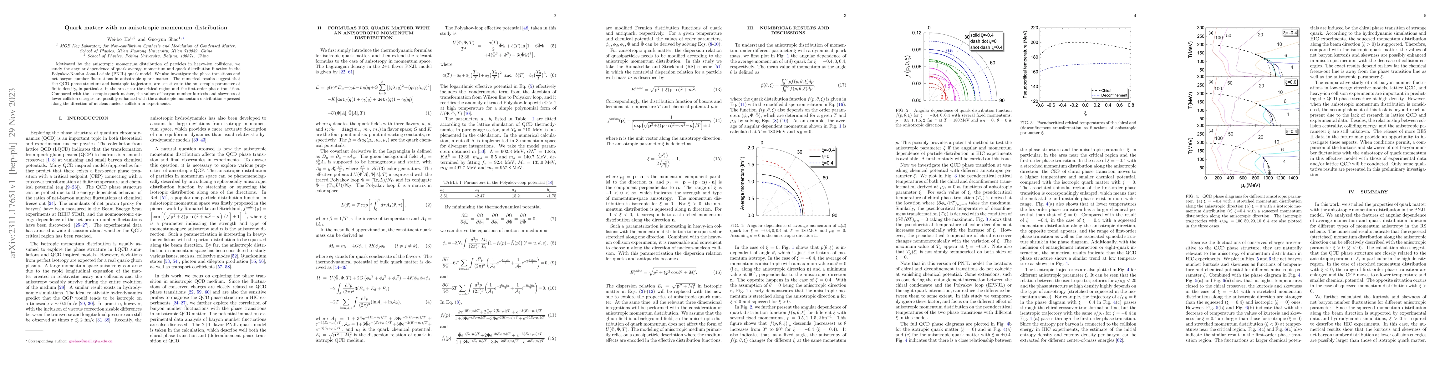 Thumbnail for Quark matter with an anisotropic momentum distribution