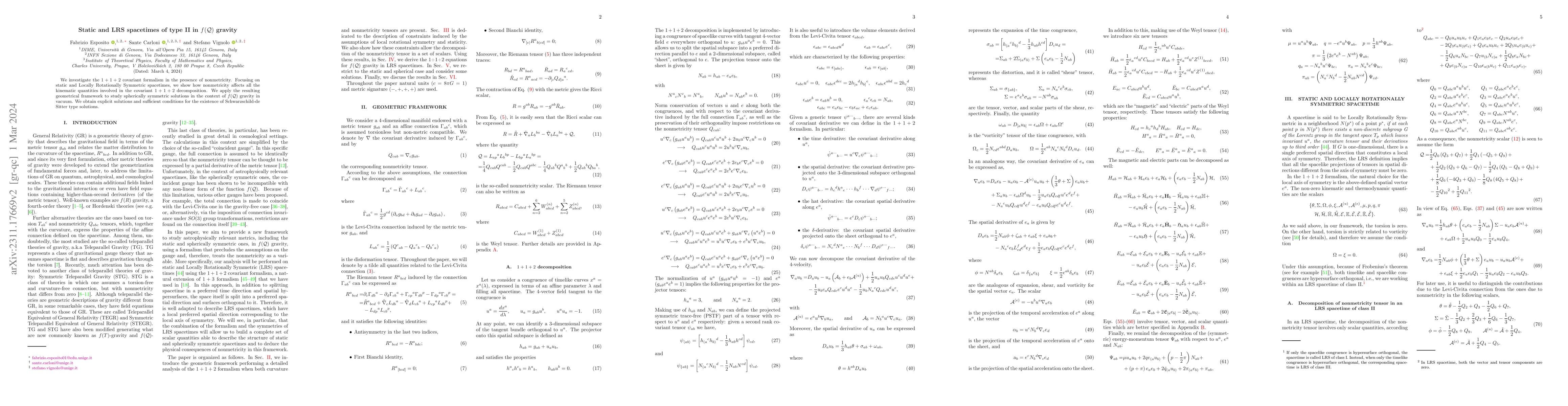Thumbnail for Static and LRS spacetimes of type II in $f(\mathcal{Q})$ gravity