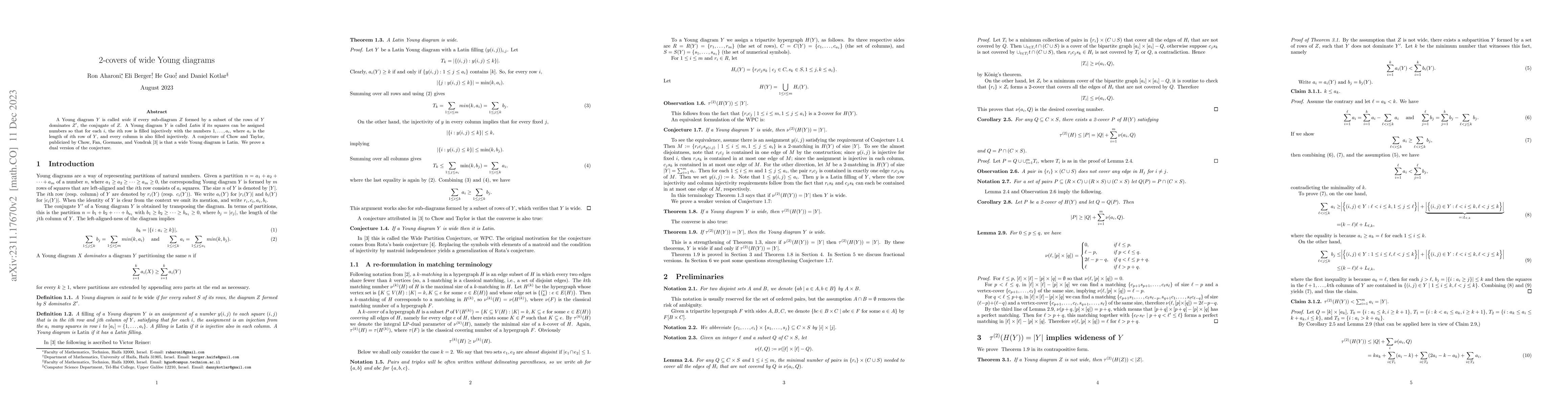 Thumbnail for 2-covers of wide Young diagrams