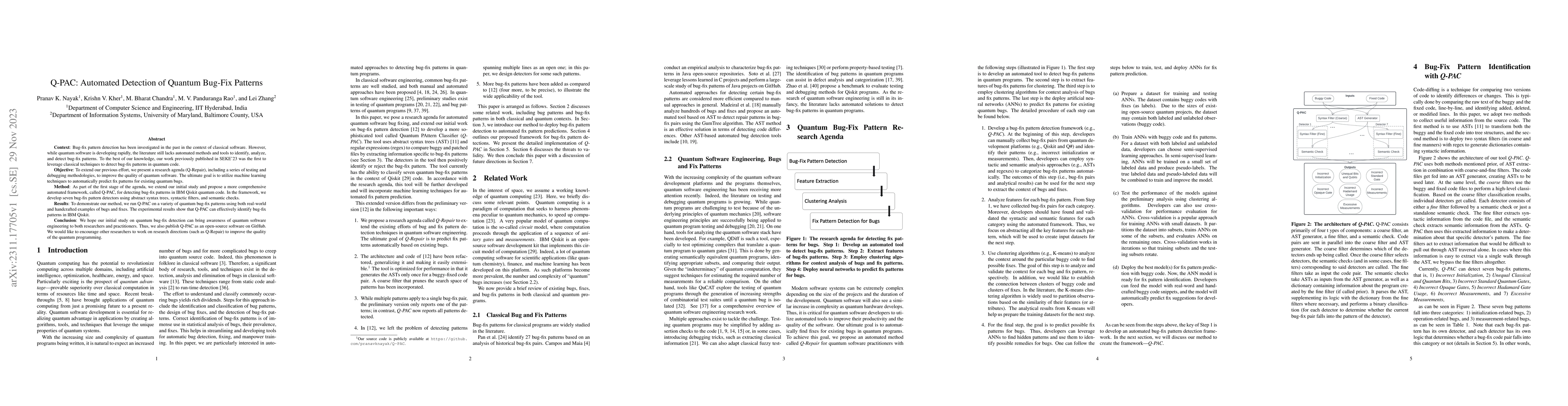 Thumbnail for Q-PAC: Automated Detection of Quantum Bug-Fix Patterns