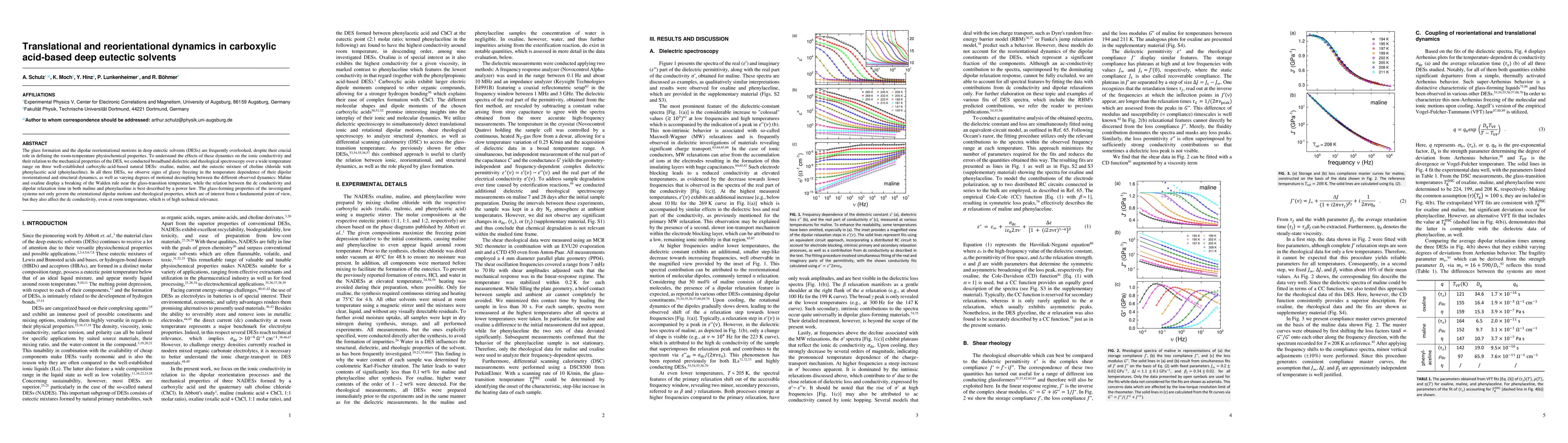 Thumbnail for Translational and reorientational dynamics in carboxylic acid-based deep
  eutectic solvents
