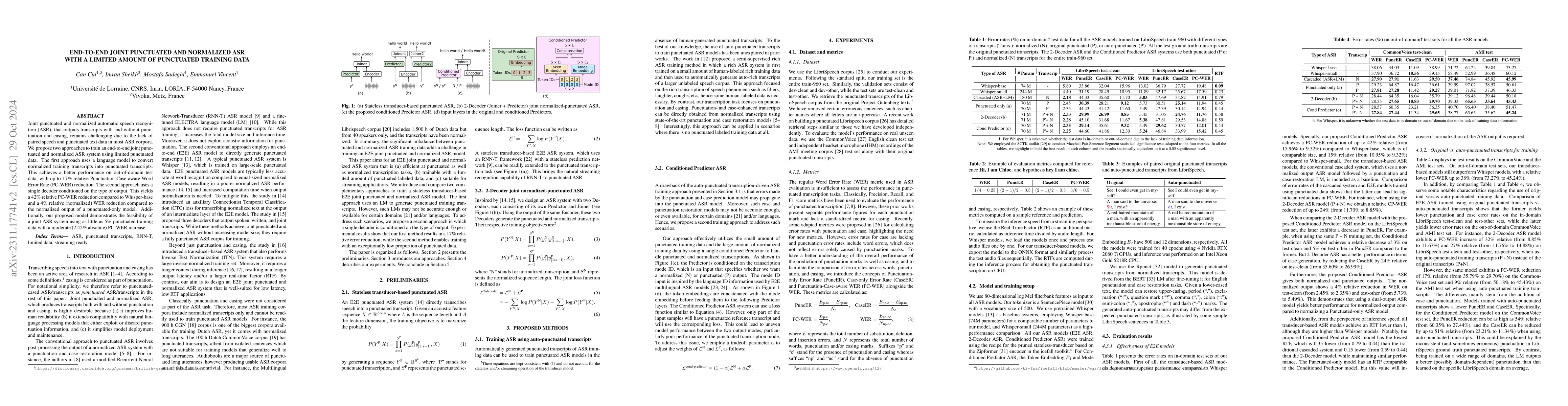Thumbnail for End-to-end Joint Rich and Normalized ASR with a limited amount of rich
  training data