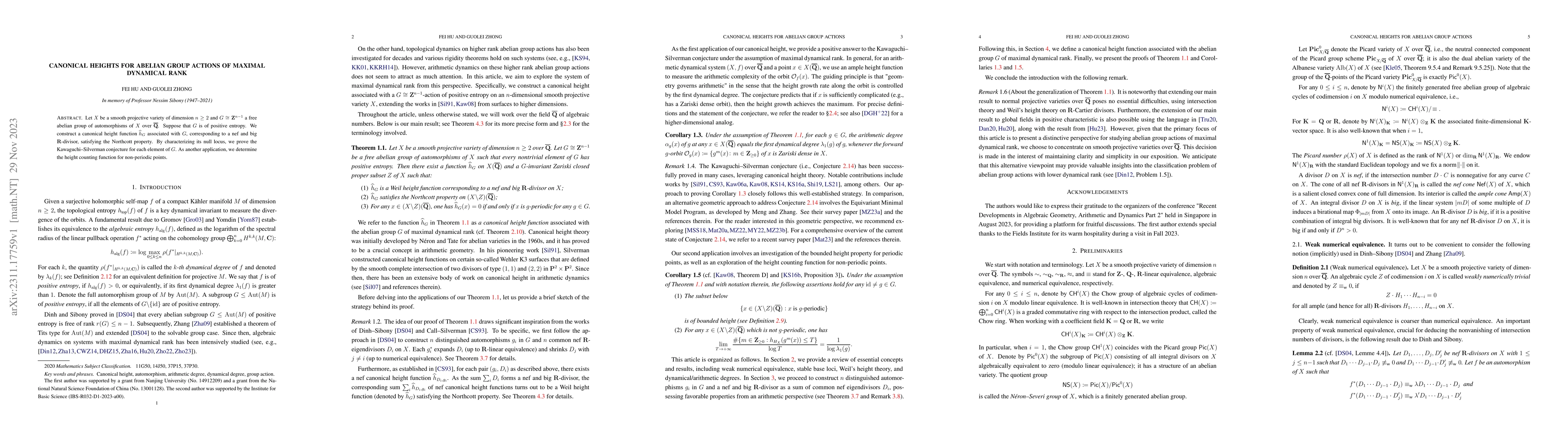 Thumbnail for Canonical heights for abelian group actions of maximal dynamical rank