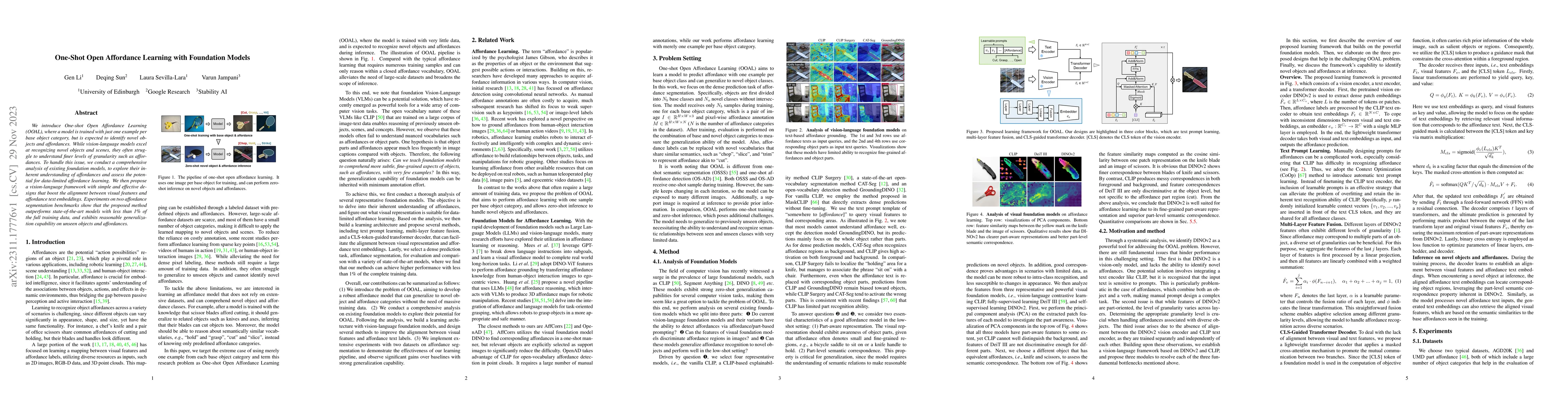 Thumbnail for One-Shot Open Affordance Learning with Foundation Models