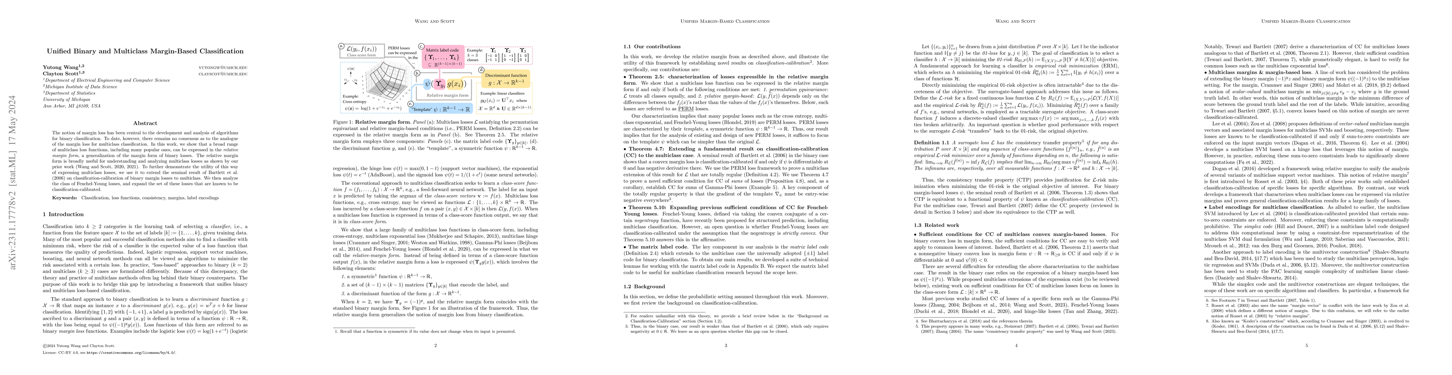 Thumbnail for Unified Binary and Multiclass Margin-Based Classification