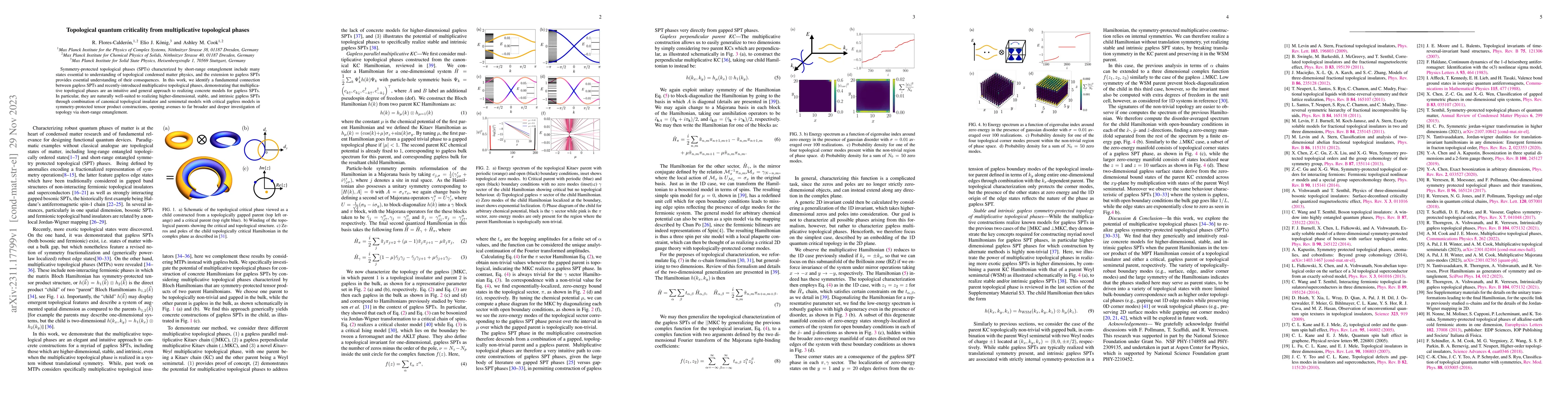 Thumbnail for Topological quantum criticality from multiplicative topological phases