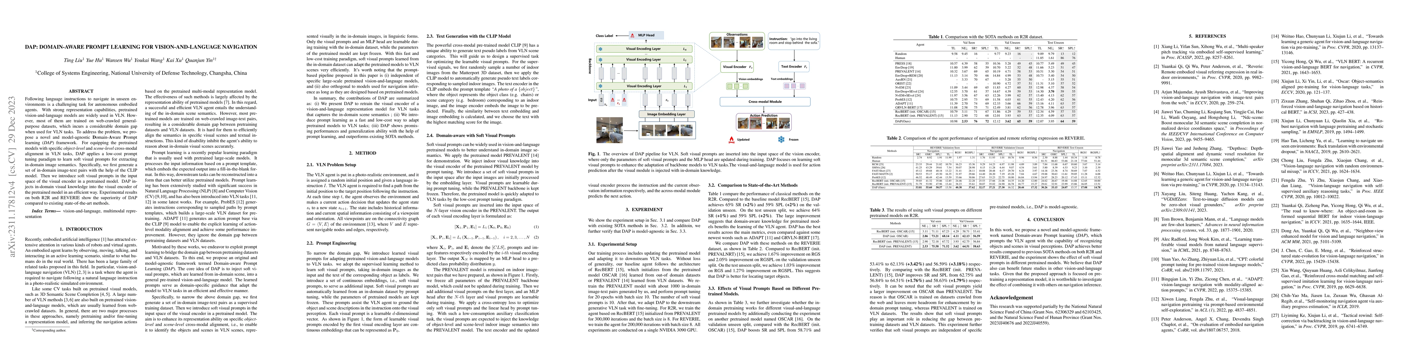 Thumbnail for DAP: Domain-aware Prompt Learning for Vision-and-Language Navigation