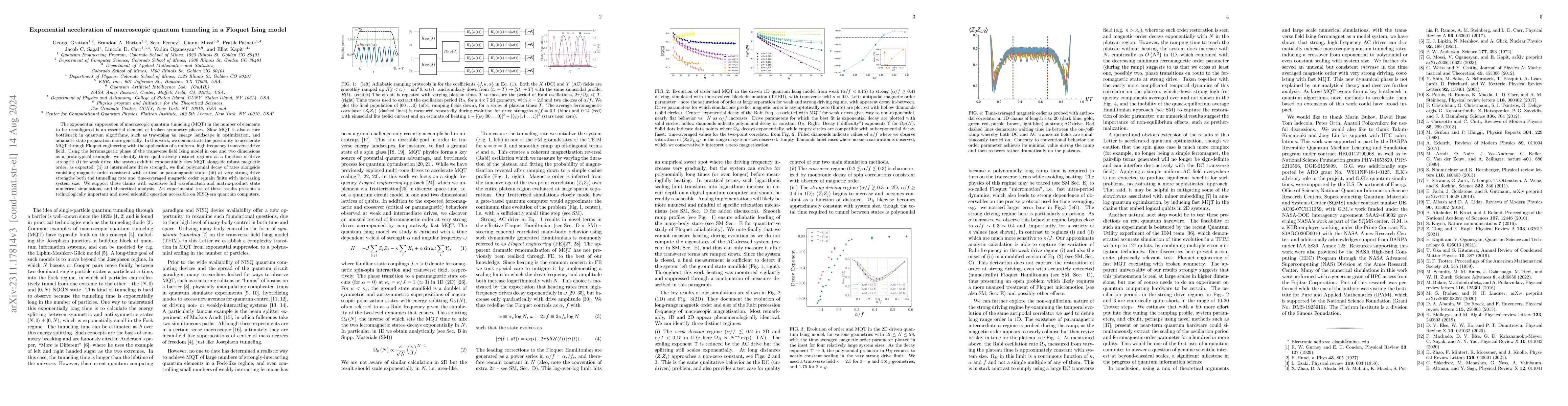 Thumbnail for Exponential acceleration of macroscopic quantum tunneling in a Floquet
  Ising model