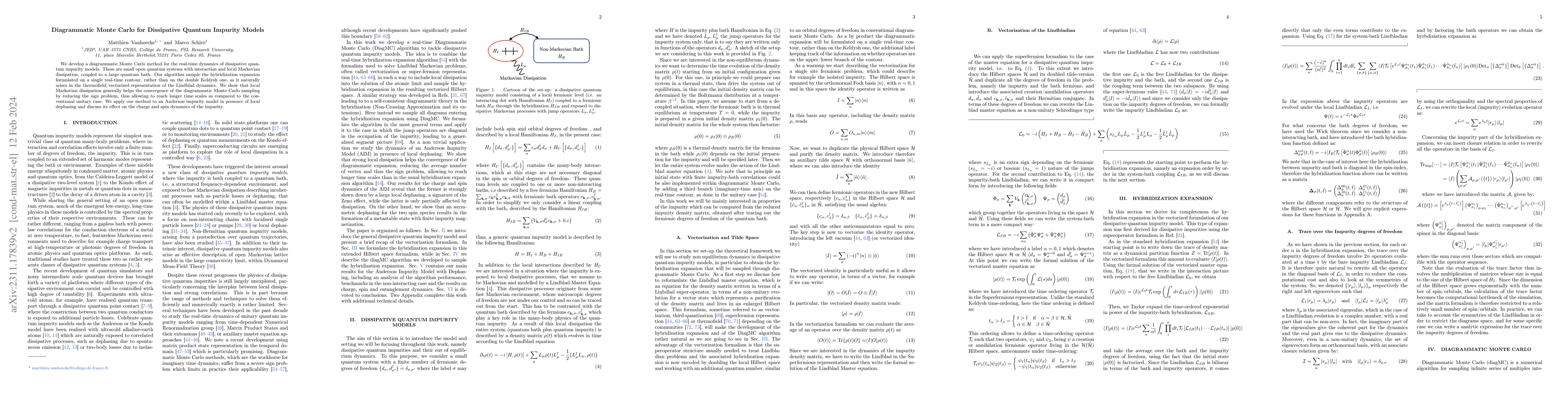 Thumbnail for Diagrammatic Monte Carlo for Dissipative Quantum Impurity Models